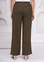 Load image into Gallery viewer, Sencei Women’s Elegant Cotton Trousers – Relaxed Fit, Wide Leg