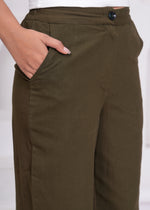 Load image into Gallery viewer, Sencei Women’s Elegant Cotton Trousers – Relaxed Fit, Wide Leg