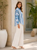 Load image into Gallery viewer, Blue Striped Casual Shirt