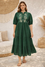 Load image into Gallery viewer, Bottle Green Dress