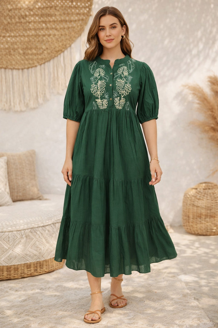 Bottle Green Dress