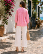 Load image into Gallery viewer, Pink Checked Pure Cotton Top