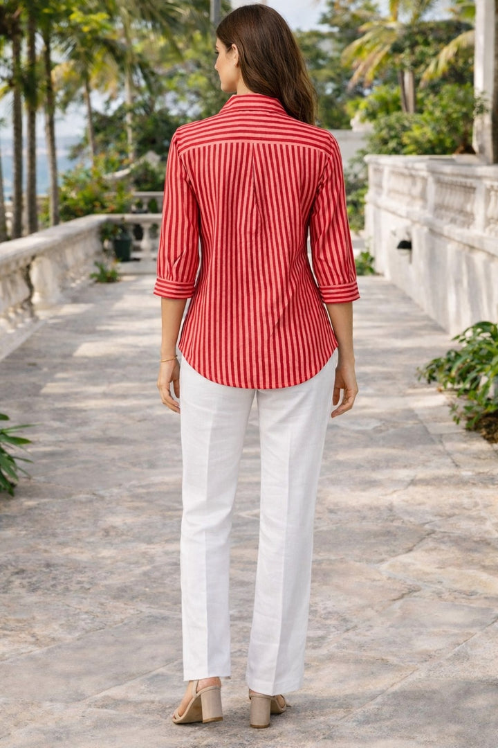 Red stripe shirt