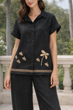Load image into Gallery viewer, Golden Block Print Co-ord