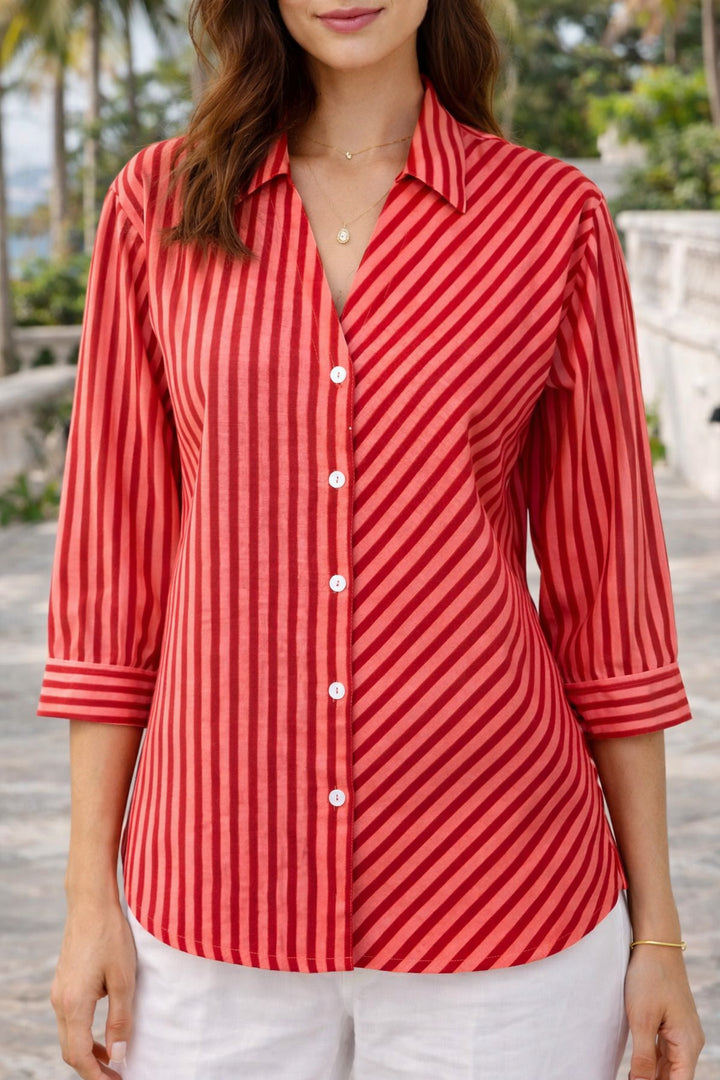 Red stripe shirt