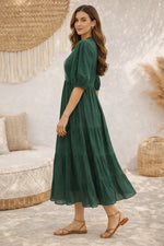 Load image into Gallery viewer, Bottle Green Dress