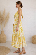 Load image into Gallery viewer, Printed backless dress