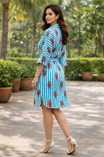 Load image into Gallery viewer, Printed Lobster Short Dress