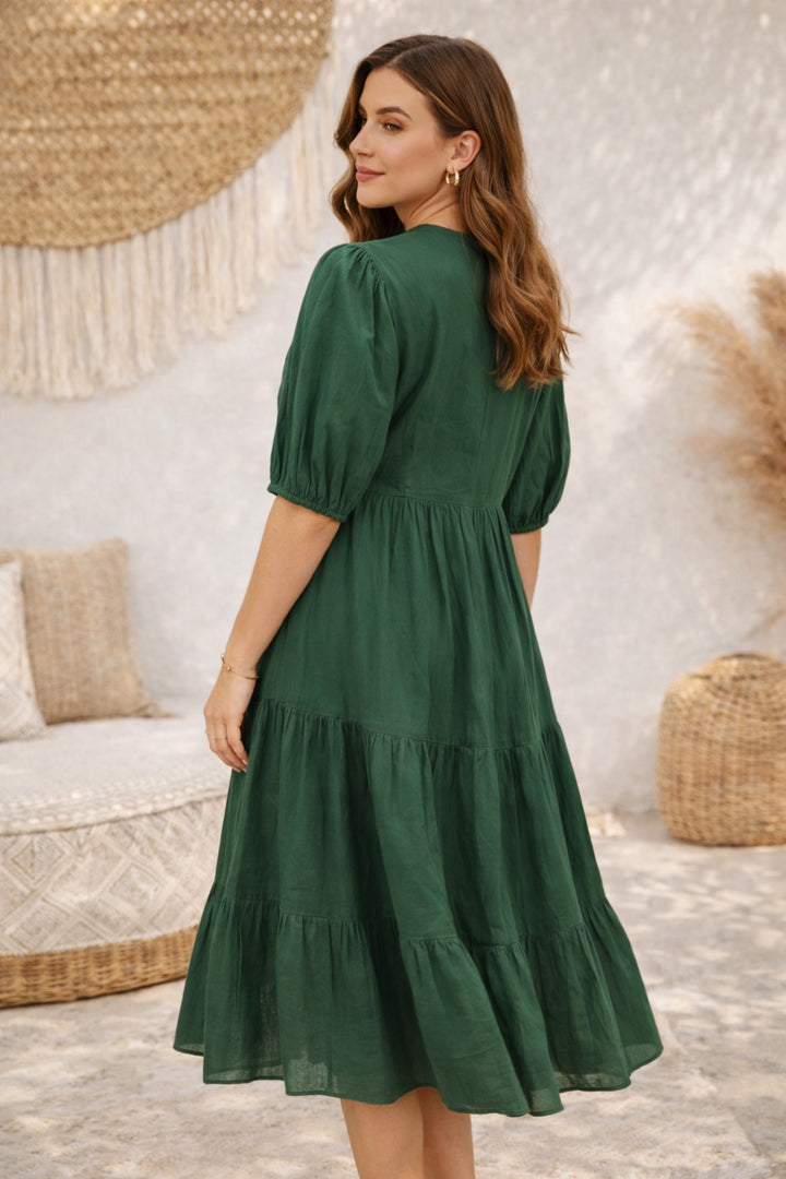 Bottle Green Dress