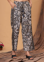 Load image into Gallery viewer, Sencei Women&#39;s Viscose Printed Co-Ord Set | Button-Down Shirt &amp; Wide-Leg Pants | Designer Two-Piece Outfit
