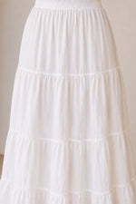 Load image into Gallery viewer, Sencei women pure cotton maxi tiered skirt