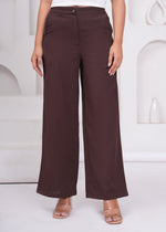 Load image into Gallery viewer, Sencei Women’s Elegant Cotton Trousers – Relaxed Fit, Wide Leg
