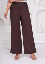 Load image into Gallery viewer, Sencei Women’s Elegant Cotton Trousers – Relaxed Fit, Wide Leg
