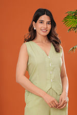 Load image into Gallery viewer, Sencei Women&#39;s Cotton Sleeveless V-Neck Button Down Top – Lightweight Summer Casual Wear
