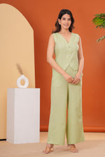 Load image into Gallery viewer, Sencei Women&#39;s Cotton Sleeveless V-Neck Button Down Top – Lightweight Summer Casual Wear
