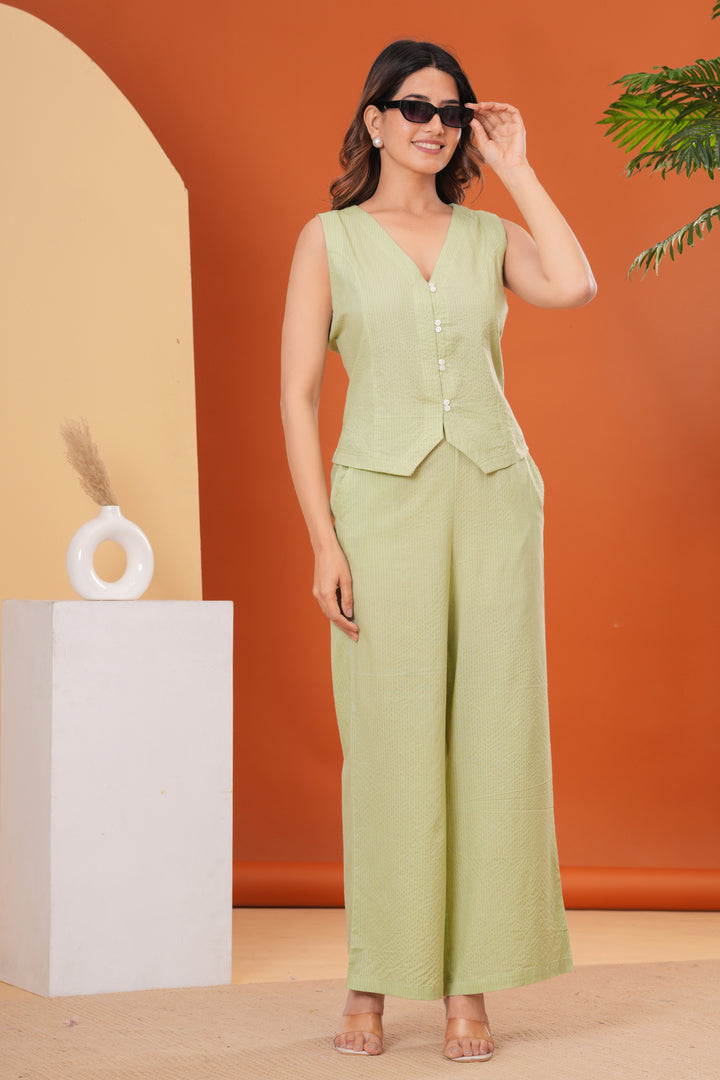 Sencei Women's Cotton Sleeveless V-Neck Button Down Top – Lightweight Summer Casual Wear